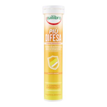 Piu' difesa gusto limone 20 compresse effervescenti