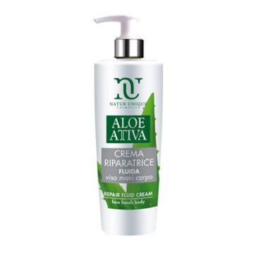 Aloe attiva crema fluida riparatrice 190 ml natur unique