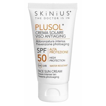Skinius Plusol Crema Solare Viso Anti-Aging Spf 50 50ml