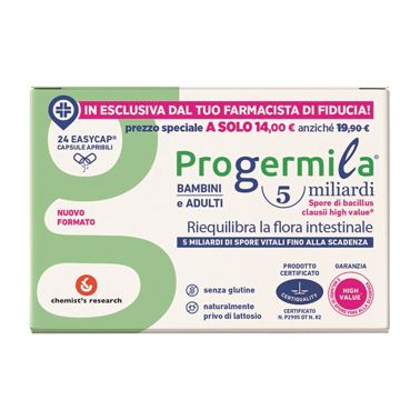 Progermila 5 miliardi adulti bambini 24 capsule apribili easycap