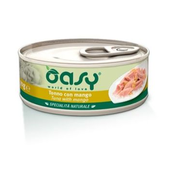 Oasy Gatto Specialita' Naturali In Lattina Adulto Tonno & Mango 70 Gr