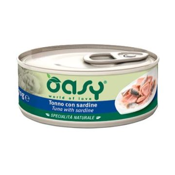 Oasy Gatto Specialita' Naturali In Lattina Adulto Tonno & Sardine 70 Gr
