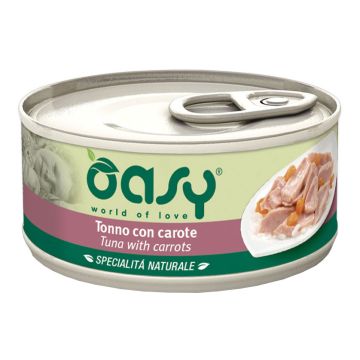 Oasy Gatto Specialita' Naturali In Lattina Adulto Tonno & Carote 70 Gr