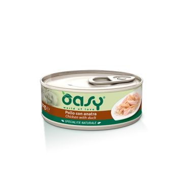 Oasy Gatto Specialita' Naturali In Lattina Adulto Pollo & Anatra 150 Gr