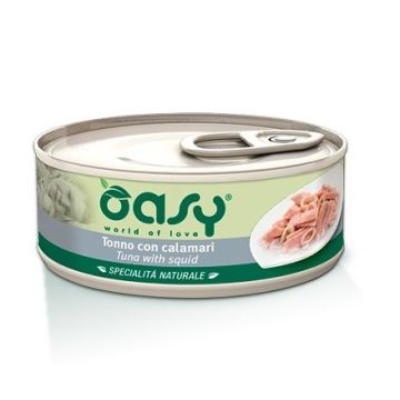 Oasy Gatto Specialita' Naturali In Lattina Adulto Tonno & Calamari 150 Gr