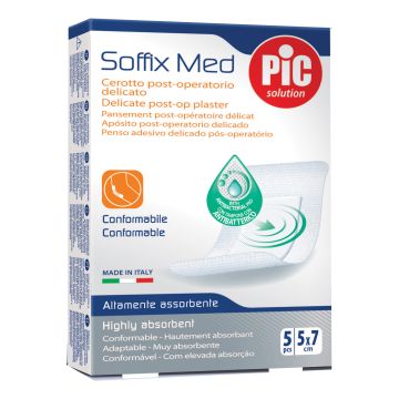 Pic Soffix Med Cerotto in Tessuto Non Tessuto 5 x 7 cm 1 Pezzo