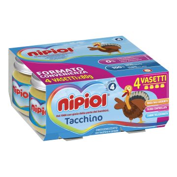Nipiol omogeneizzato tacchino 4 x 80 g