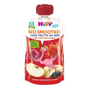 Hipp bio smoothies mela/ban/frutti rossi 120 ml