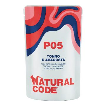 Natural Code Gatto Busta (P05) Adulto Tonno & Aragosta 70 Gr