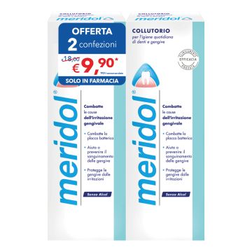 Meridol collutorio bipacco 2 x 400 ml