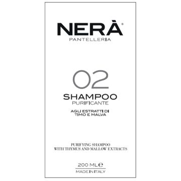 Nera' 02 shampoo purificante estratti timo e malva 200 ml