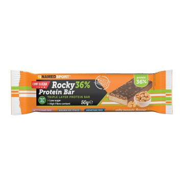 Rocky 36% protein bar salty peanuts barretta 50 g
