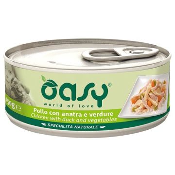 Oasy Cane Specialita' Naturali Adulto Pollo, Anatra & Verdure 150 Gr