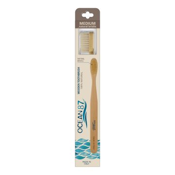 Ocean87 spazzolino in legno setole naturali medio