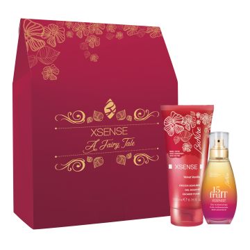 Xsense kit natale 2019 velvet vanilla 200 ml + 15 fruit olio multisensoriale 15 ml