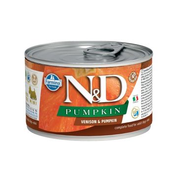 N&D Dog Venison & Pumpkin Mini  140 Gr