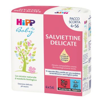 Hipp salviettine delicate multipack 4x56 pezzi