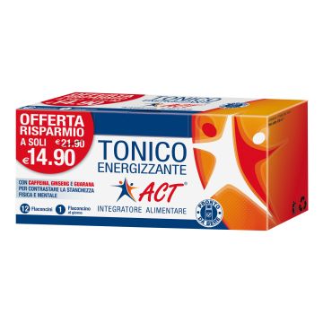 Tonico energizzante act 12 flaconcini 10 ml