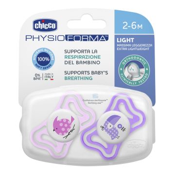 Chicco Succhietto light Girl Silicone  2m2pezzi
