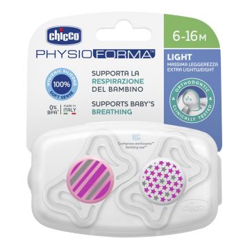 Chicco Succhietto light Girl Silicone  6m2pezzi