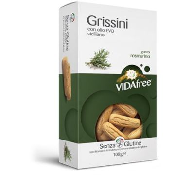 Vidafree grissini mini snack gusto rosmarino 100 g