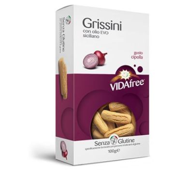 Vidafree grissini mini snack gusto cipolla 100 g