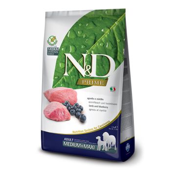 N&d prime dog agnello & mirtillo adult medium/maxi 2,5 kg