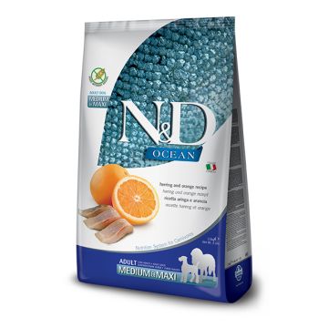 N&d ocean dog herring & orange adult medium/maxi 2,5 kg