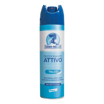 SANOeBELLO CANE DEODORANTE ATTIVO TALCO 250 ML