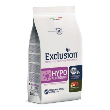 Exclusion Cane Diet Hypoallergenic Adulto Medium&Large Cavallo & Patate 2 Kg