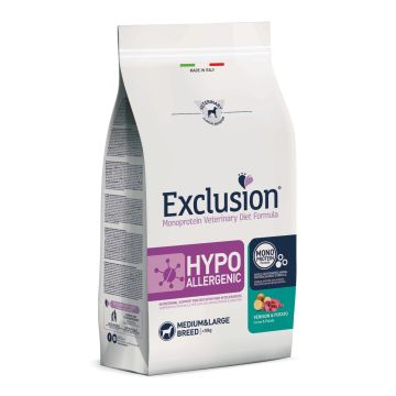 Exclusion Cane Diet Hypoallergenic Adulto Medium&Large Cervo & Patate 12 Kg