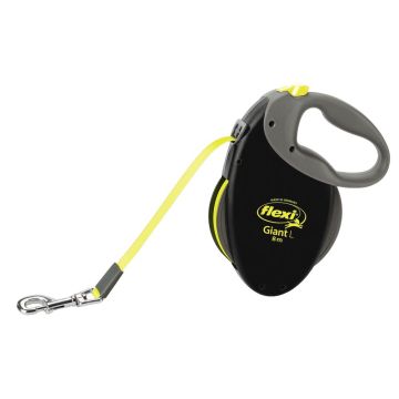 Flexi Guinzaglio Giant "L"  8 Mt Nero/Neon