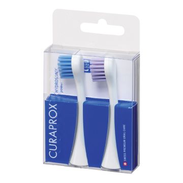 Curaprox hydrosonic ortho/pro brush head power duo-pack