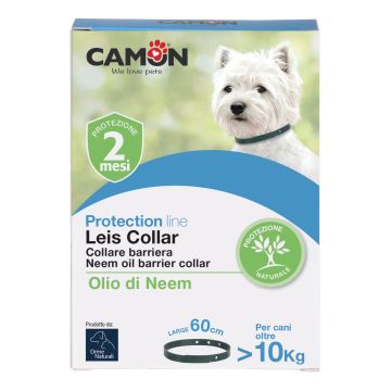 Leis Collare Barriera Con Olio Di Neem Cane 60 Cm L 12 Pezzi
