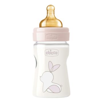 Chicco Biberon Original Touch Girl in Caucciù 150 ml
