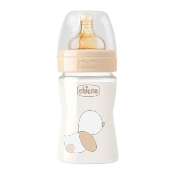 Chicco biberon original touch vetro unisex 1 foro caucciù 0 mesi+ 150ml