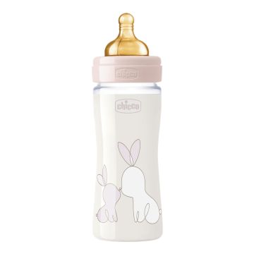 Chicco biberon original vetro 1 foro 240ml