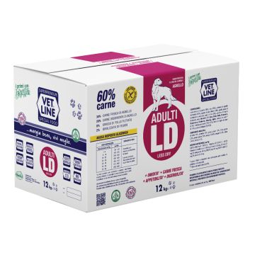 Vetline Cane Adulto Ld Monoproteico Agnello 12 Kg (Cf. 4X3 Kg)