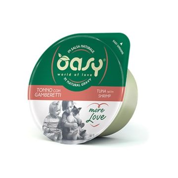 Oasy Gatto More Love In Cup Adulto Tonno & Gamberetti 70 Gr
