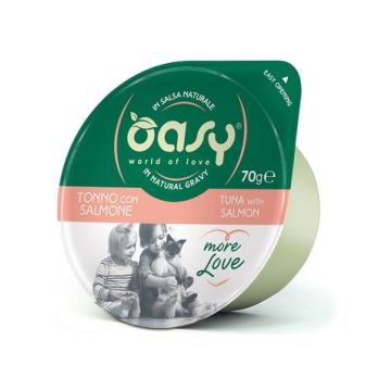 Oasy Gatto More Love In Cup Adulto Tonno & Salmone 70 Gr