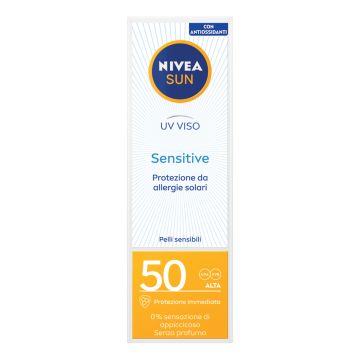 Nivea sun uv viso per pelli sensibili fp50 50 ml