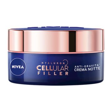 Nivea hyaluron cellular filler anti-gravita' crema notte anti-eta' 50 ml