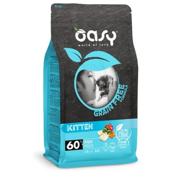 Oasy Gatto Grain Free Kitten Pesce 300 Gr
