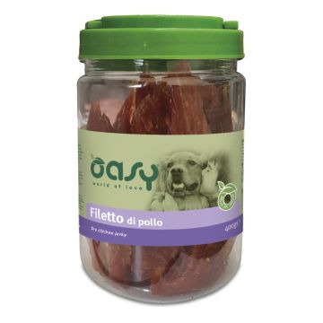 Oasy Cane Snack Barattolo Filetto Di Pollo 400 Gr