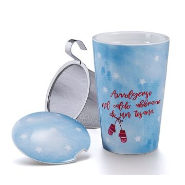 Infusiera termos coccole d'inverno azzurra 1 pezzo