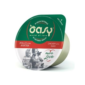 Oasy Gatto More Love In Cup Adulto Pollo & Anatra 70 Gr