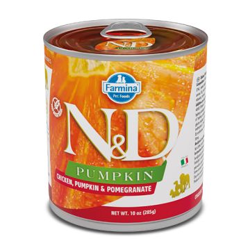 N&d dog chicken & pumpkin & pomegranate 285 g