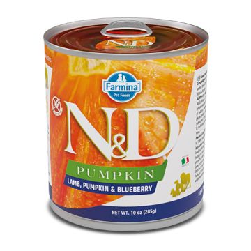 Farmina Cane N&D Pumpkin Adulto Agnello, Zucca & Mirtillo Lattina 285 Gr