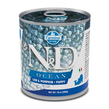 Farmina Cane N&D Ocean Puppy Merluzzo & Zucca Lattina 285 Gr