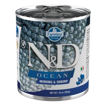 N&d dog ocean herring & shrimps 285 g